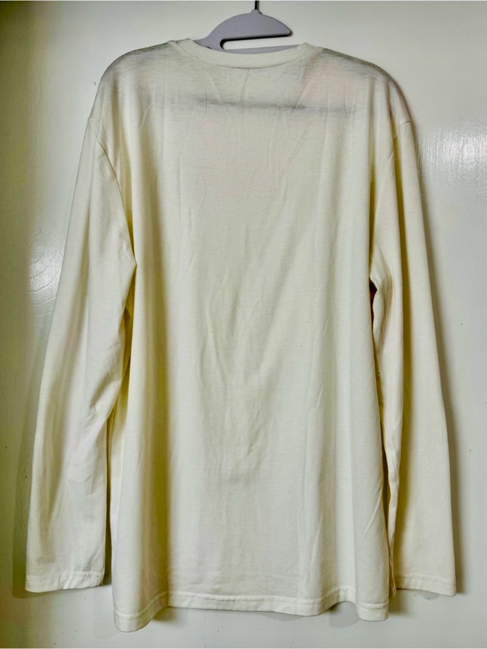 Lightweight Ivory Long Sleeve Crewneck Shirt Men’s XL - NWOT - Picture 3 of 7
